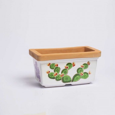 Sicilian ceramic planter de simone pottery Pricly Pear VSPRFC Sicilian ceramic planter de simone pottery Pricly Pear VSPRFC